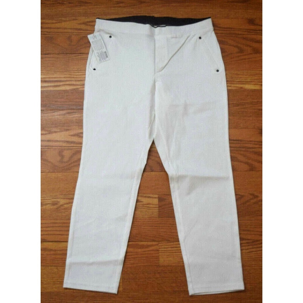 NWT Women's JUNE & DAISY Stretch Elastic Waist‎ Smooth Twill Capri Size Small